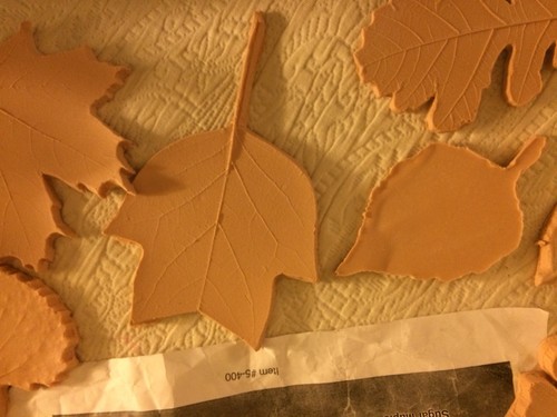 Art Printmaking Rubber Leaf  Set Of 10 Realistic Leaves New