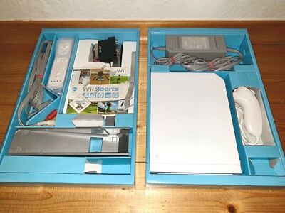 Wii  白 Wii 白 Nintendo Wii Console White Tested Working No Cables
