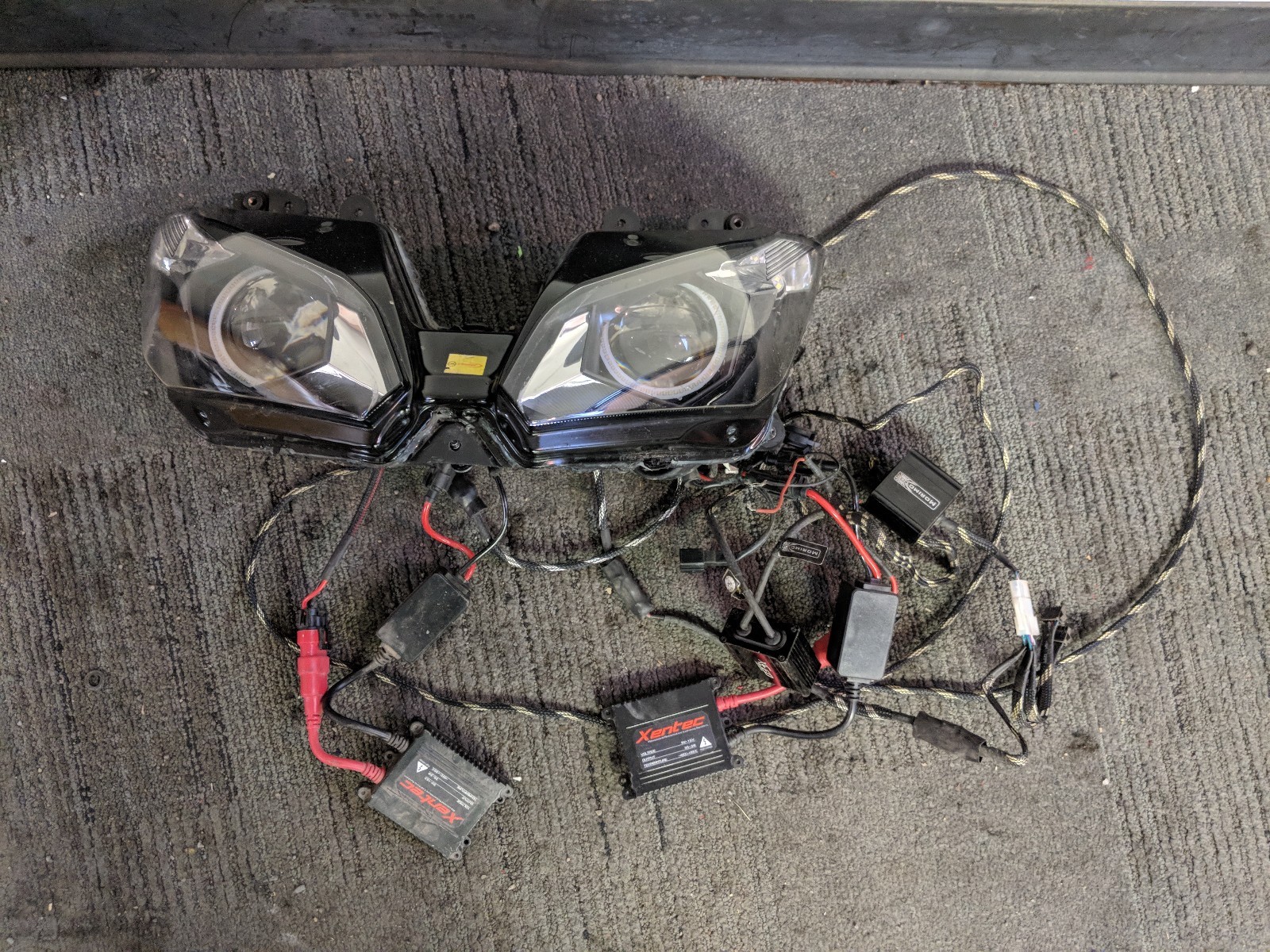 13-16 KAWASAKI NINJA ZX6R ZX636 ZX 636 FRONT HEADLIGHT ANGEL