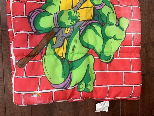 Vintage TMNT Teenage Mutant Ninja Turtles Sleeping Bag 1991 Mirage Studios VTG
