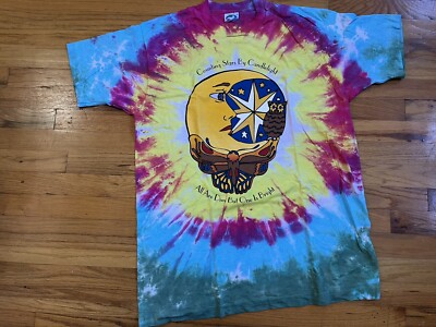 Vintage Grateful Dead Shirt 90 s Terrapin Station Stealie Moon Garcia Rare Stars