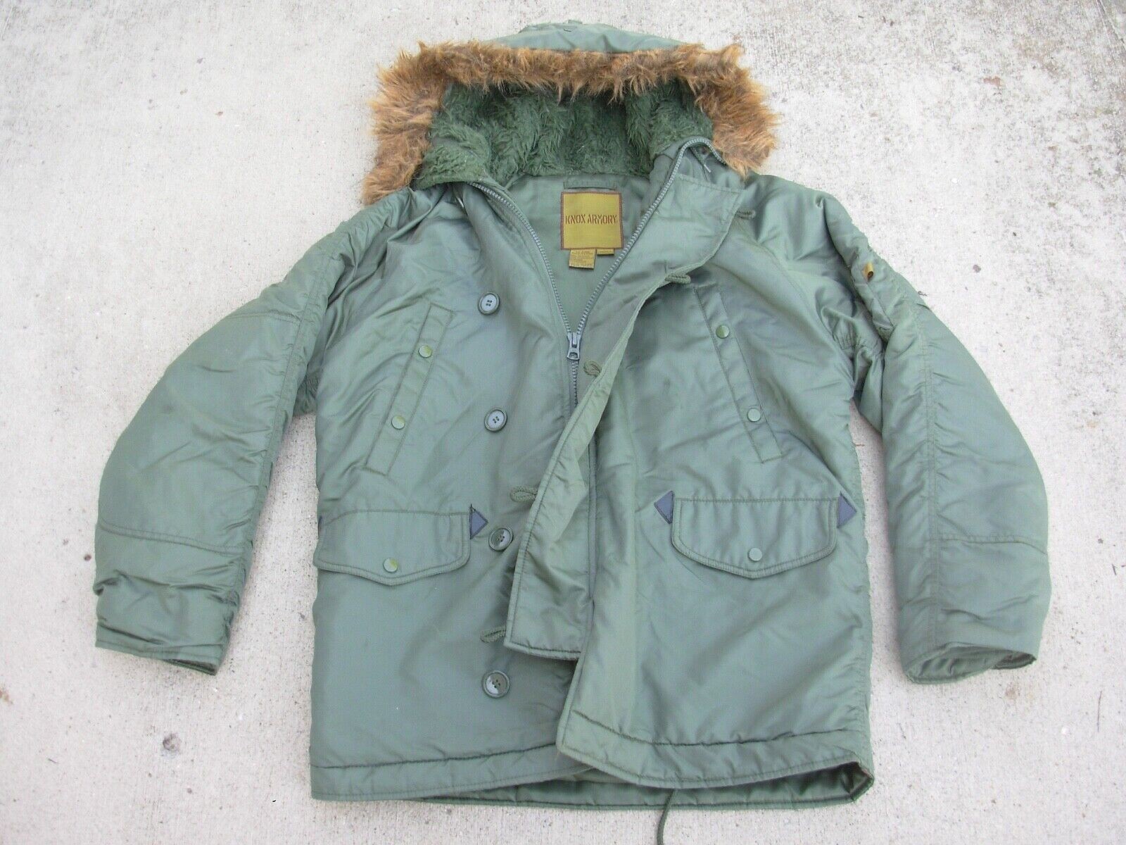 Knox Armory Extreme Cold Weather Parka Coat Fur Hood Type N
