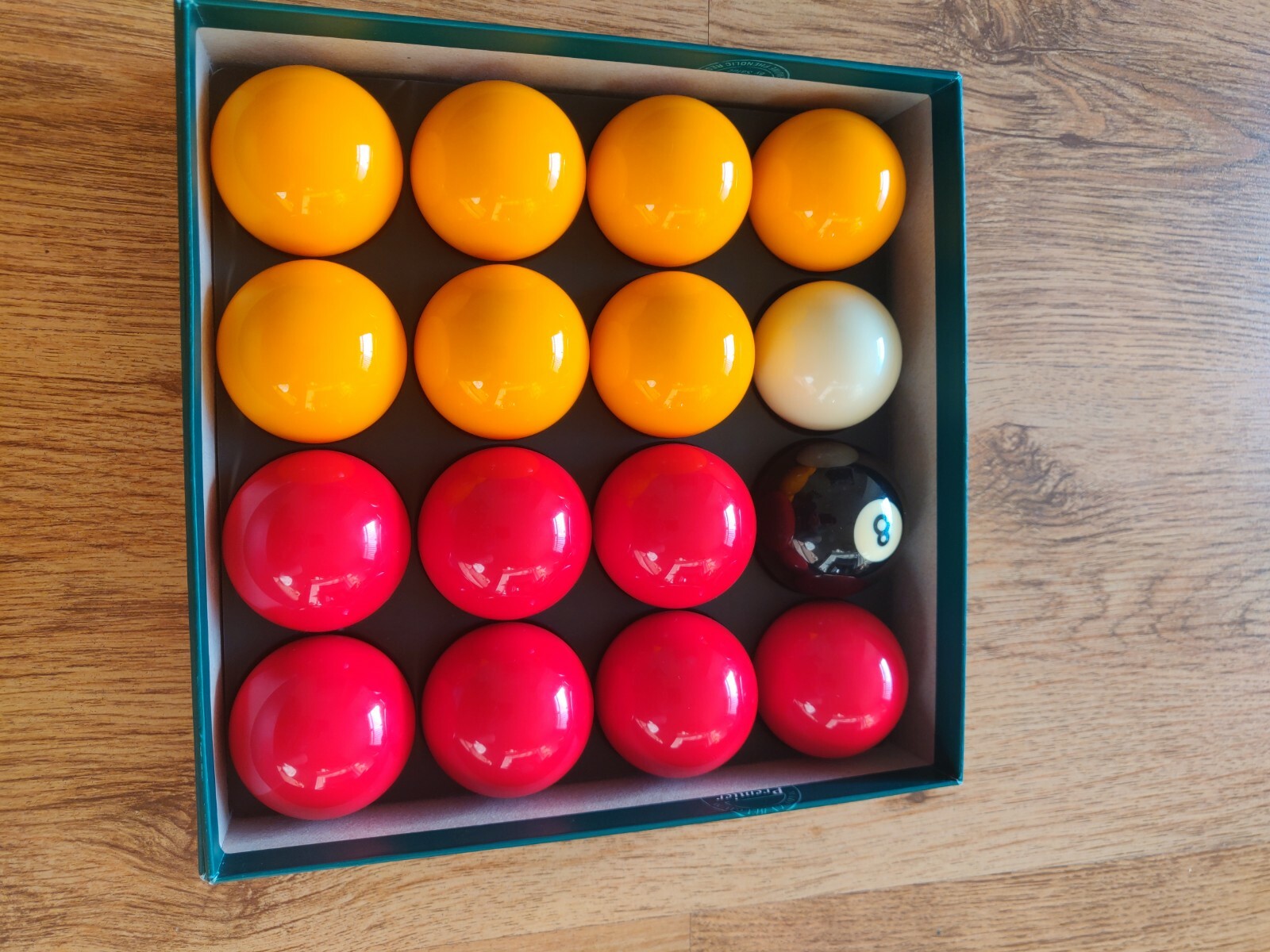 Aramith Red and Yellow Pool Balls Premier UK Set