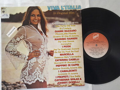VINYL LP 12'' VIVA L'ITALIA ***16 ORIG. HITS* G.CINQUETTI/I POOH/C.CASELLI & MORE