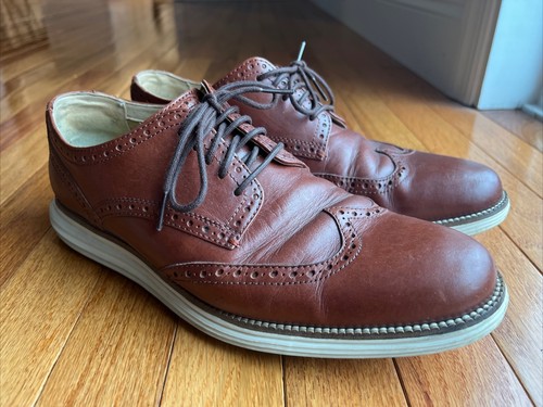 Cole Haan Grand OS Mens Size 10M Wing Tip Shoes C20778 Brown Cole Haan Grand OS Mens Size 10M Wing Tip Shoes C20778 Brown