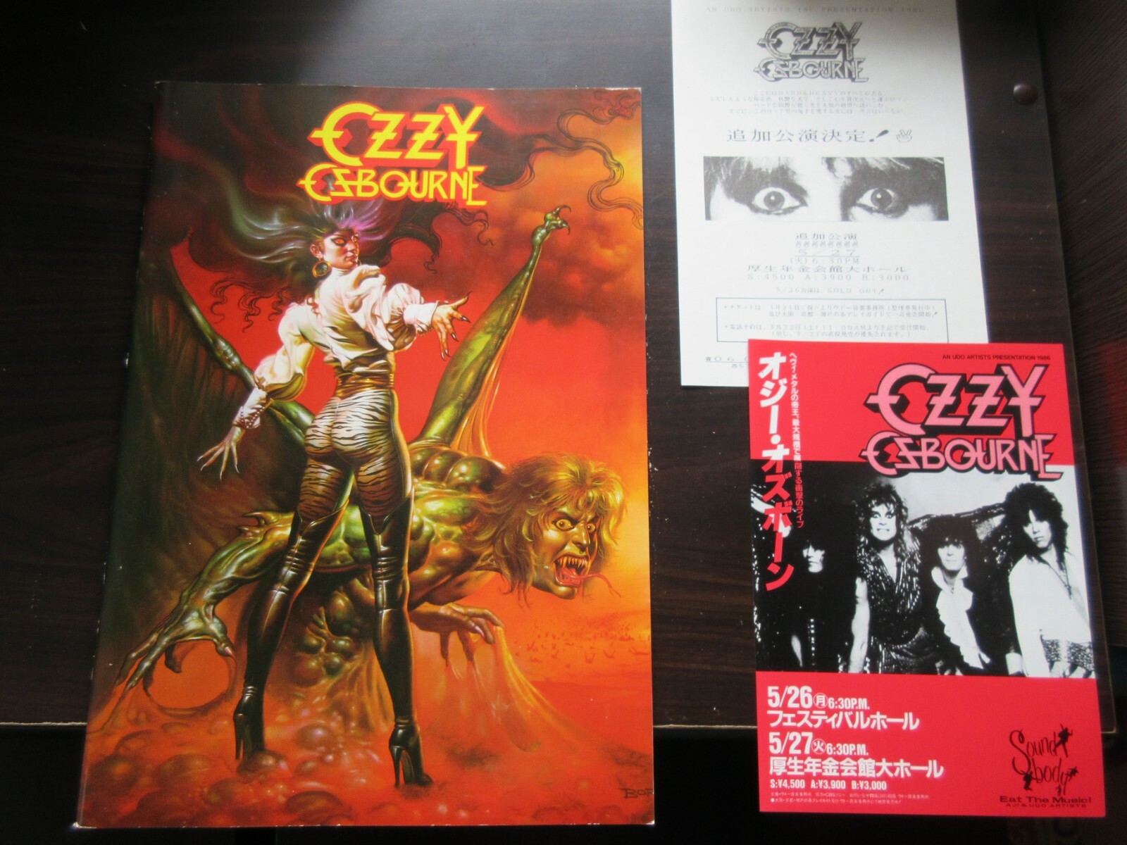 ミュージシャン 80's OZZY OSBOURNE JAPAN1986 Ozzy Osbourne オジー・オズボーン/Osaka,Japan 1986 & more