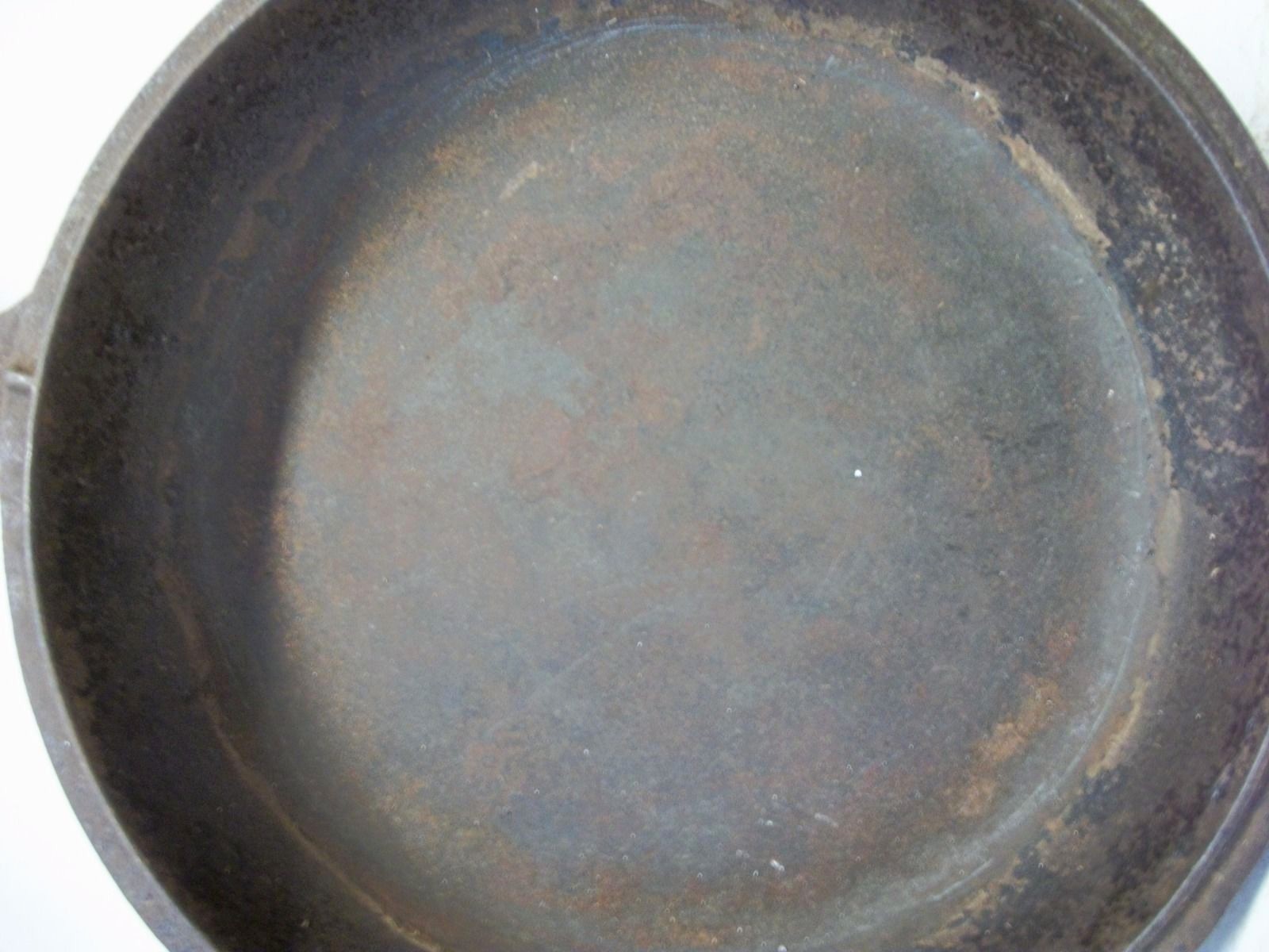 Cast Iron Combination Cooker LID SKILLET w/ Aligning Tabs Unknown Maker