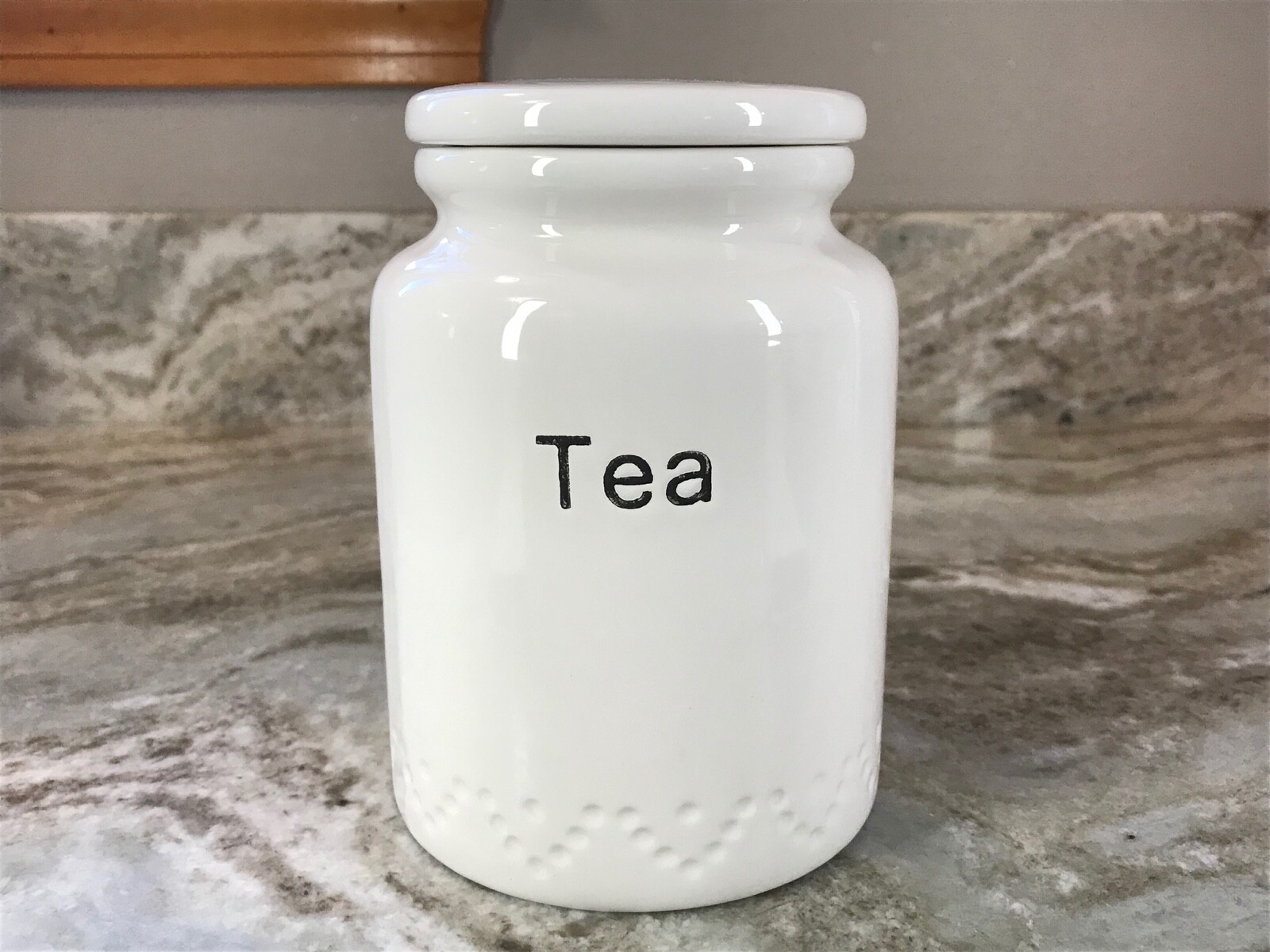 White Canister By THL Sugar Or Tea. You Choose. New.