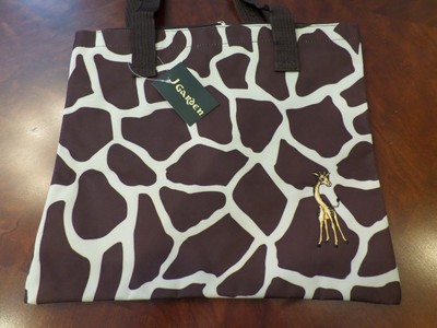 NEW!  GIRAFFE PRINT TOTE/ TRAVEL