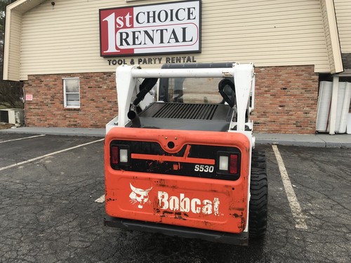 2016 BOBCAT S530 WHEELED SKID STEER LOADER, OPEN ROPS, 46HP!