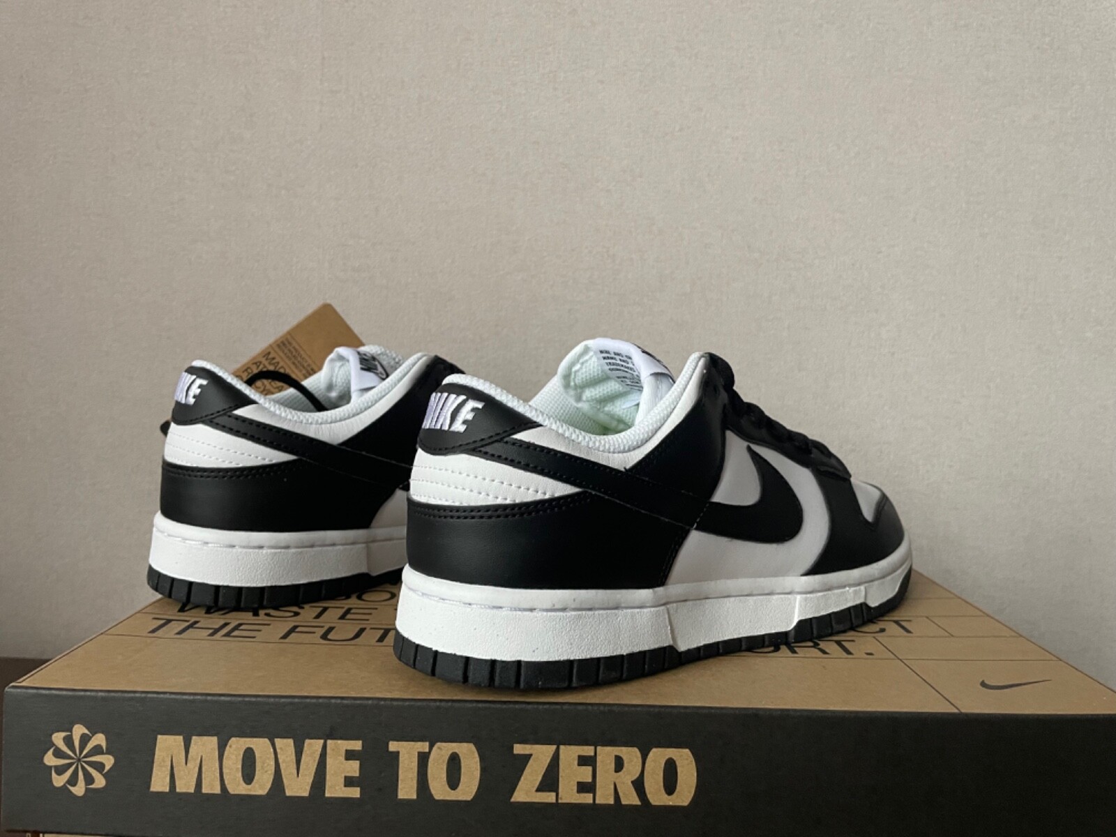 Pre-owned Nike Dunk Low Next Nature Black White Panda Dd1873-102 Sz. 7.5w