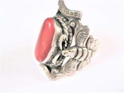 Ring Silber 925 mit Karneol, 9,9 g