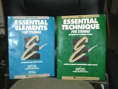 97 Hal Leonard Essential technique strings intermediate studies violin book 1 &2