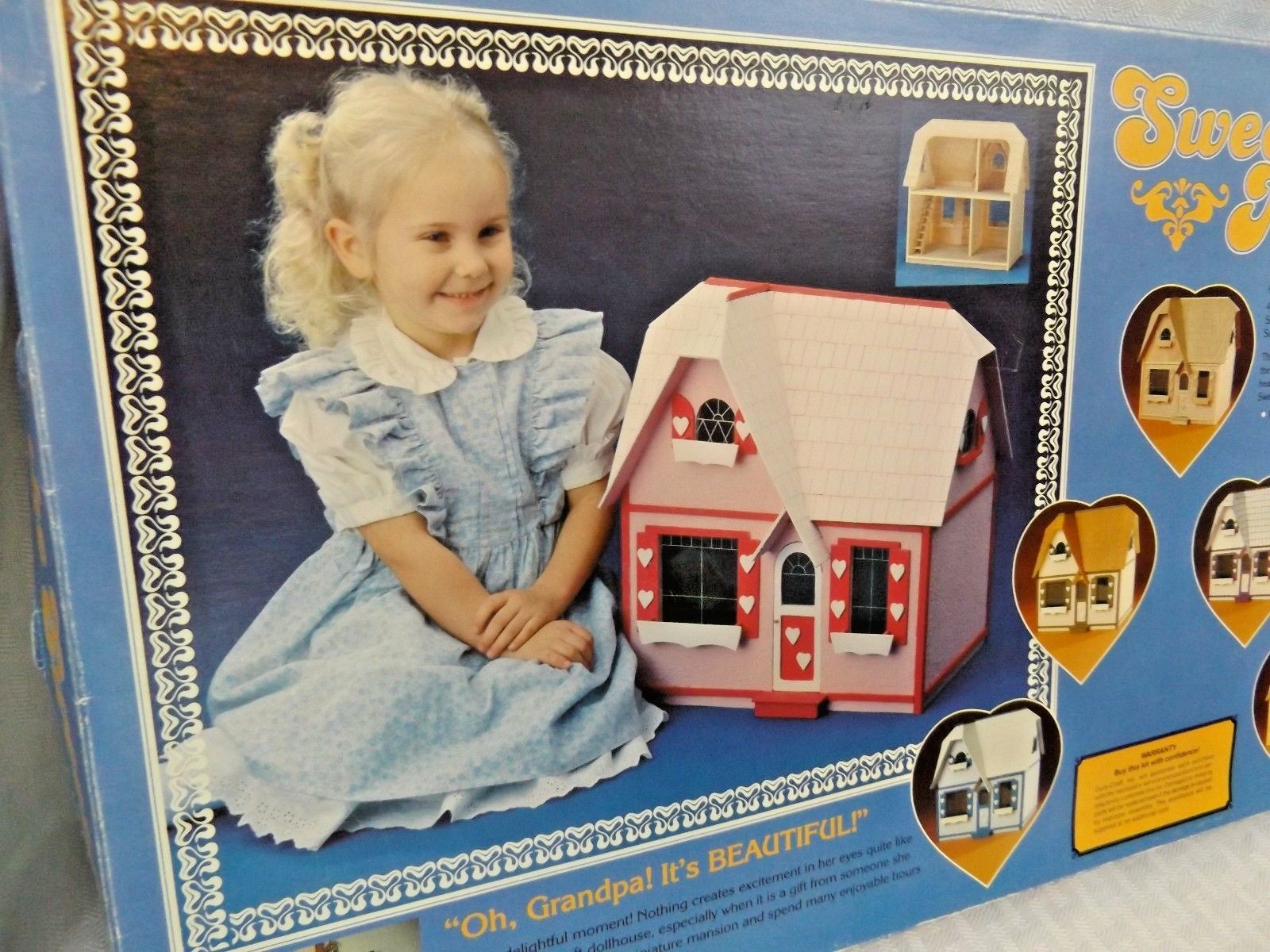 SW125 The SweetHeart ~ Vintage 1985 Duracraft Dollhouse kit, Complete, Unpunched