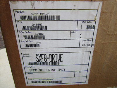 Parker SXF8-DRIVE Compumotor Microstep Drive SXF Series with Manuals New