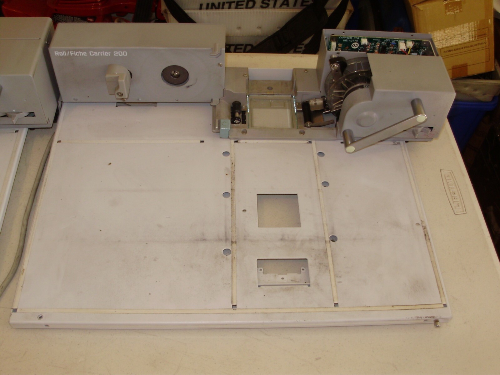 2ea- CANON ROLL/FICHE CARRIER 200 MICROFILM MICROFICHE & APERTURE CARD CARRIERS