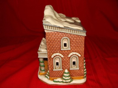 1994 Geo Z Lefton Colonial Village Lighted Savings and Loan 01321 With Box EUC