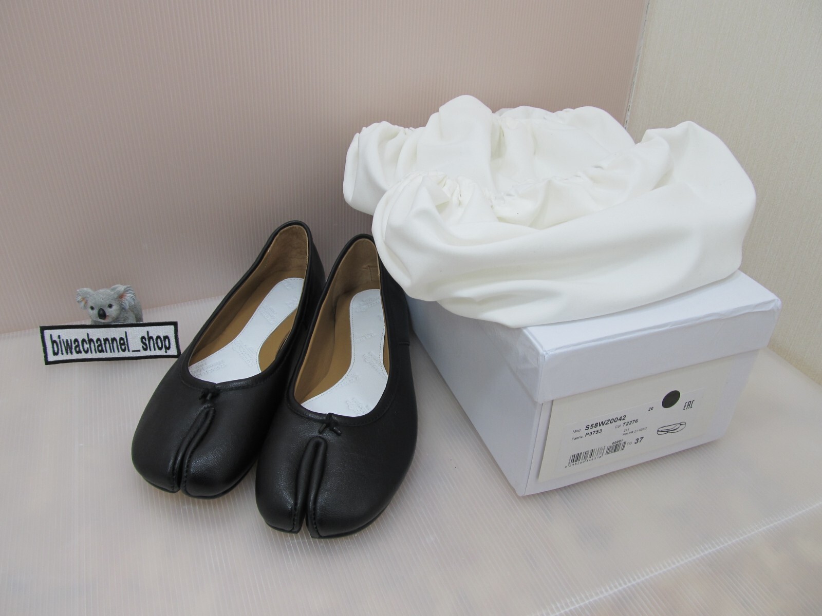 Maison Margiela TABI Ballet Pumps Flats Shoes Black Size 37 Maison Margiela TABI Ballet Pumps Flats Shoes Black Size 37