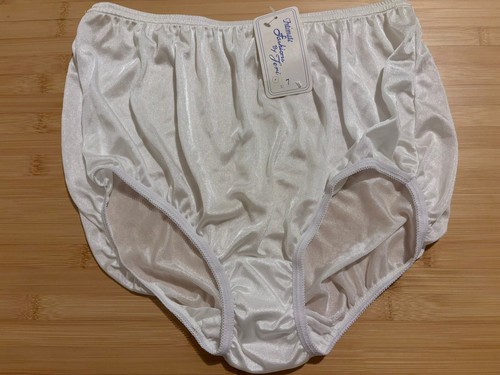 Intimate Fashions by Teri Sheer Nylon Brief Panties 331 White Size 7