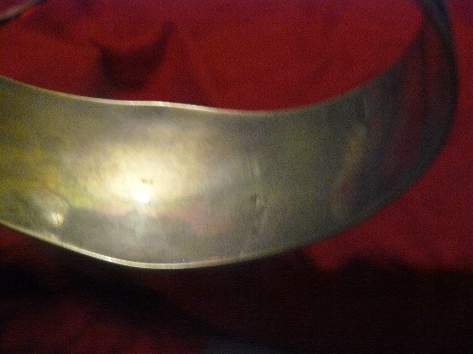 antique EARLY 1900's STERLING FILIGREE CUFF 1 3/16 wide AT TOP