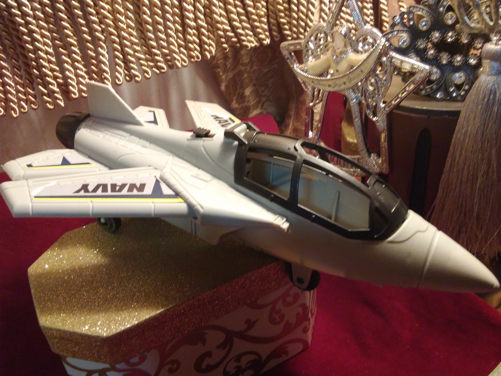 Military Navy plastic toy Jet