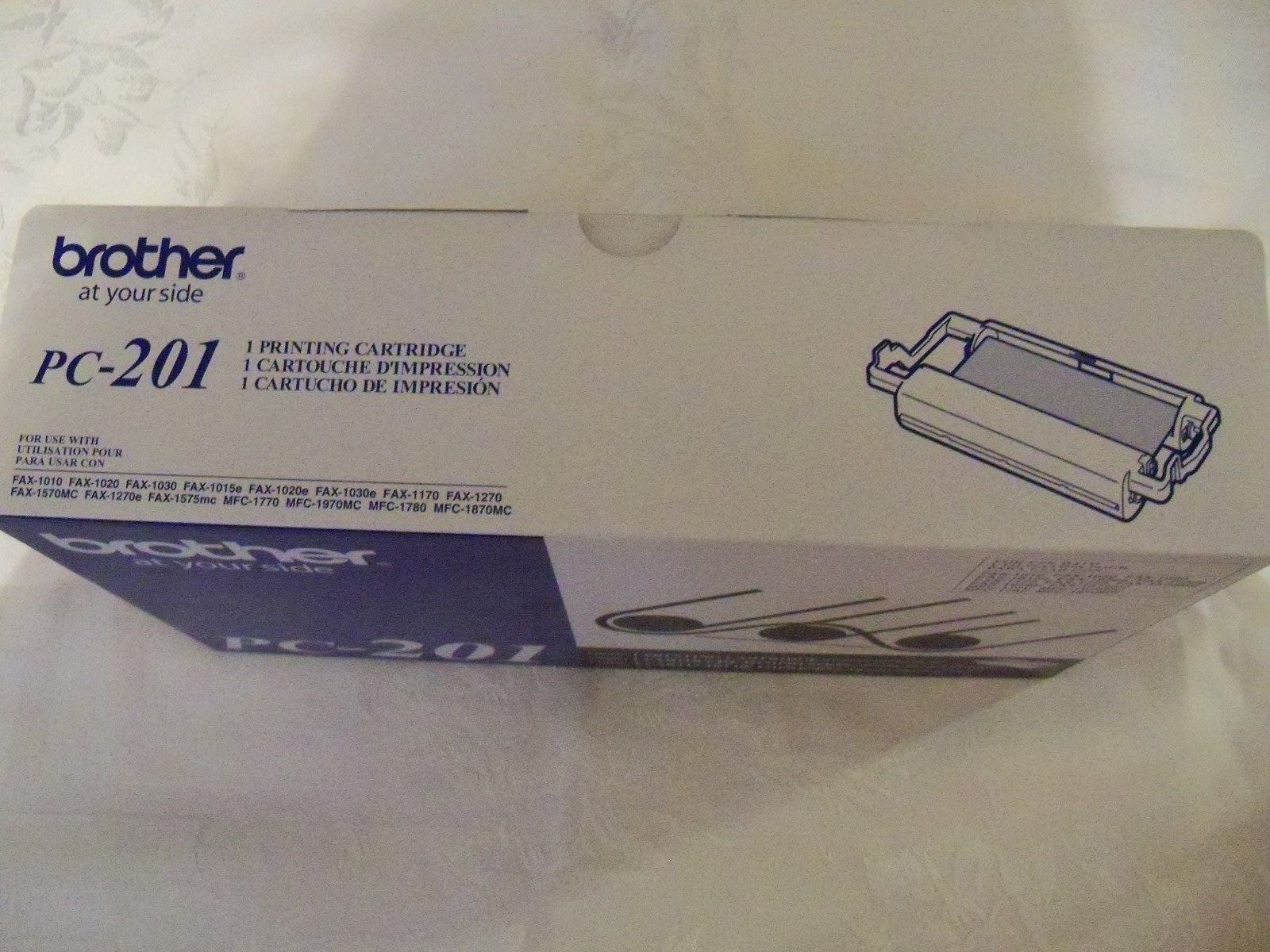 NEW IN BOX Brother PC-201 Black Fax Printing Cartridge