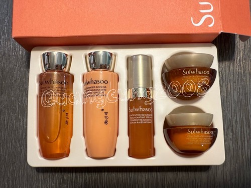 Sulwhasoo Concentrated Ginseng Anti Aging Kit (5 Items) Anti Wrinkle.Newest Vers