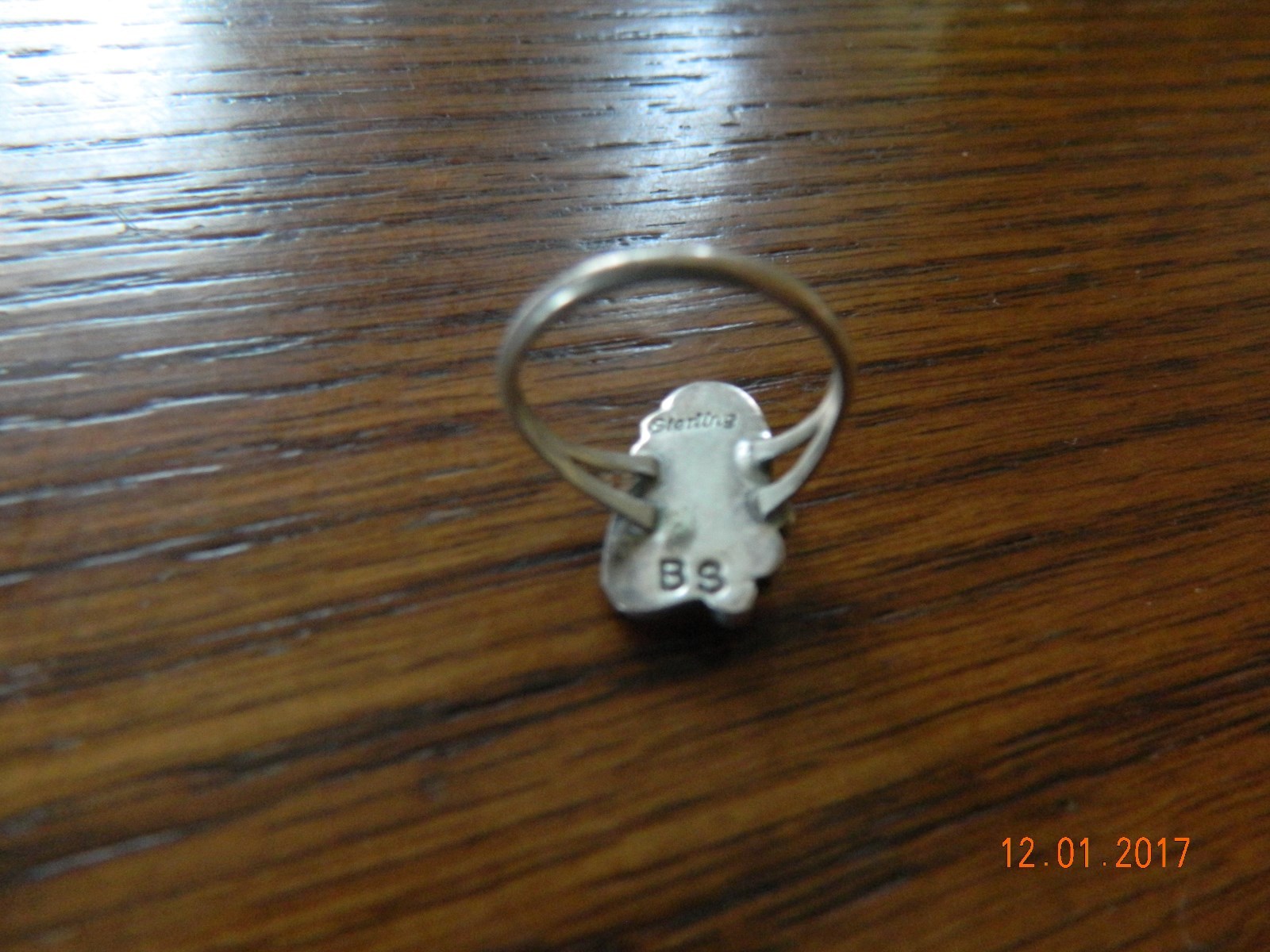 Vintage Sterling Silver SOUTHWESTERN  Ring Size 5-1/2 marked bs