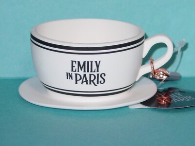 BATH AND BODY WORKS POCKET *BAC HOLDER EMILY IN PARIS LATTE CUP & SAUCER LIMITED