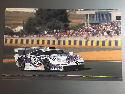 ルマン２４時間  1996年ポルシェ・９１１GT１ポスター Porsche 911 GT1 24 Hours of Le Mans Poster Print Picture