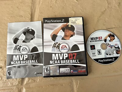 MVP 07 NCAA Baseball Sony PlayStation 2 PS2,  w/ Manual 2007 Used