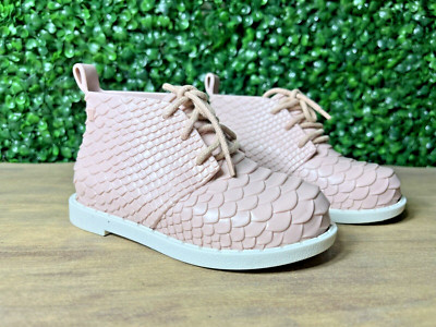 Mini Melissa Pink Scales Baja East Girls Toddler Boot Shoe size 8