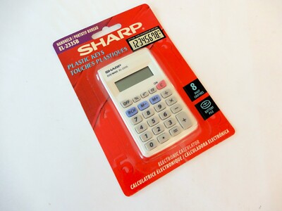NIP Sharp Elsi-Mate Handheld Calculator EL-233SB New & Sealed