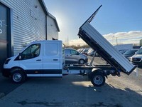 26 Reg Ford Transit L3 DRW DC Utility-Storage Steel Tipper, Tow-Bar