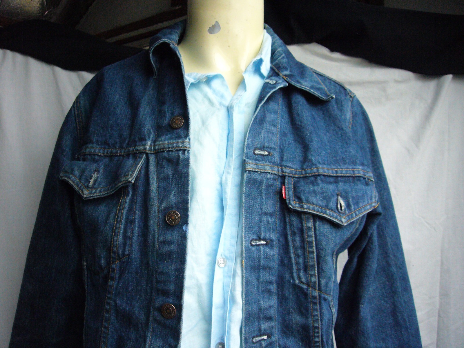 Vintage Levis Blue Denim Trucker Jacket 75505 0217 Size 38 Canada