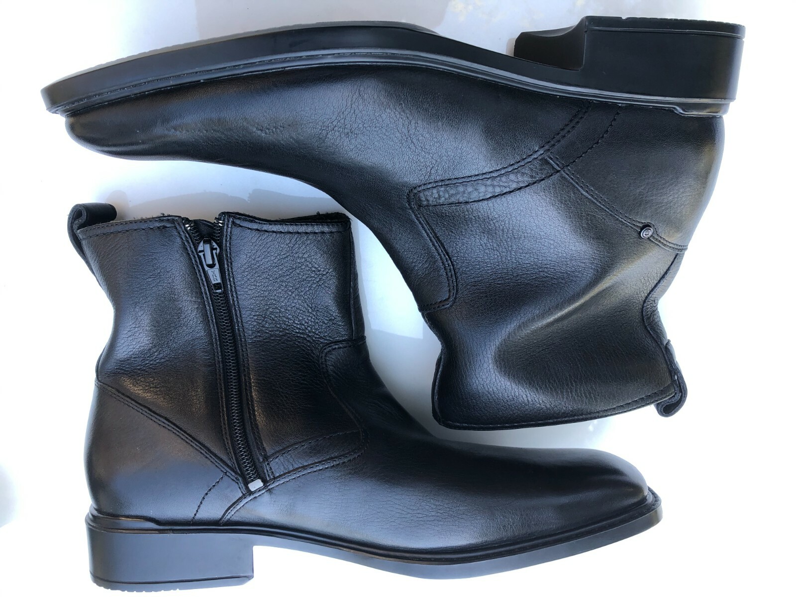 rockport black leather boots