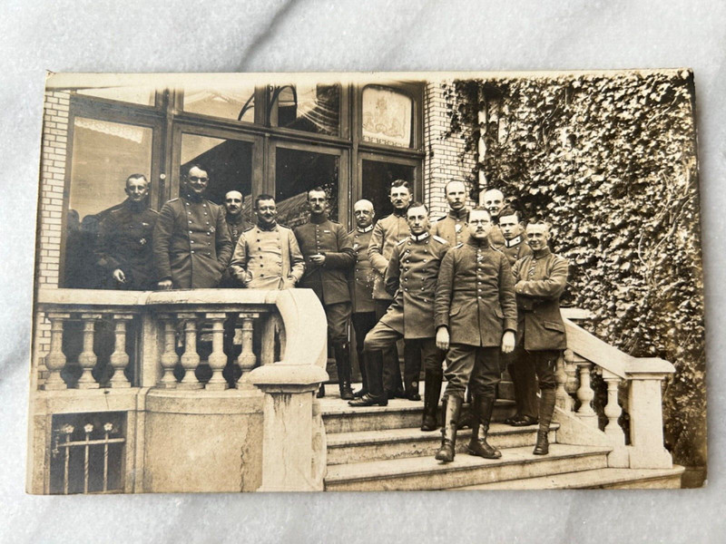 Fotokarte Deutsche Officieren Soldaten Wek 1