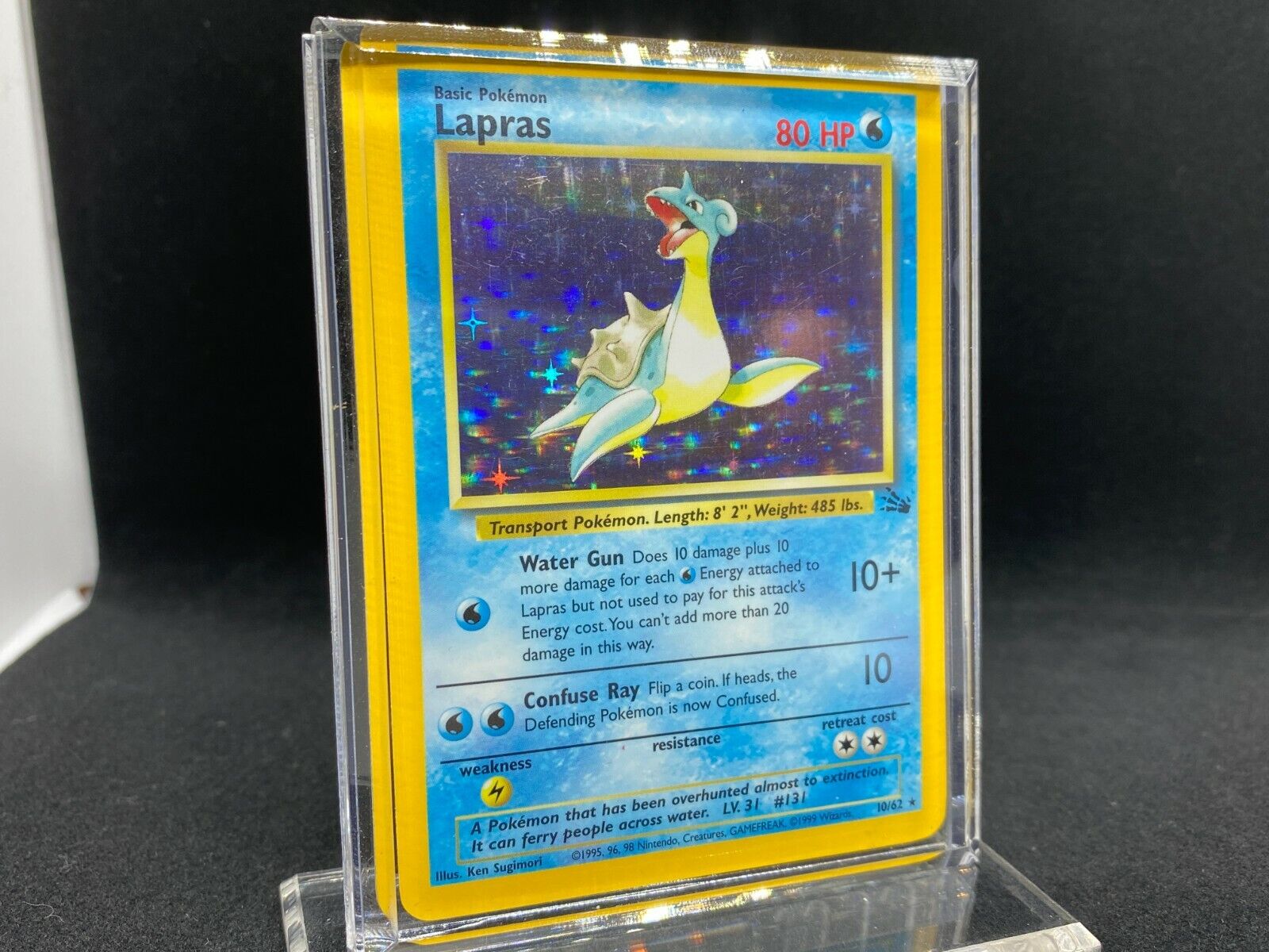 Pokemon Fossil Lapras 10/62 HOLO RARE 1995 NM | eBay Pokemon Fossil Lapras 10/62 HOLO RARE 1995 NM | eBay