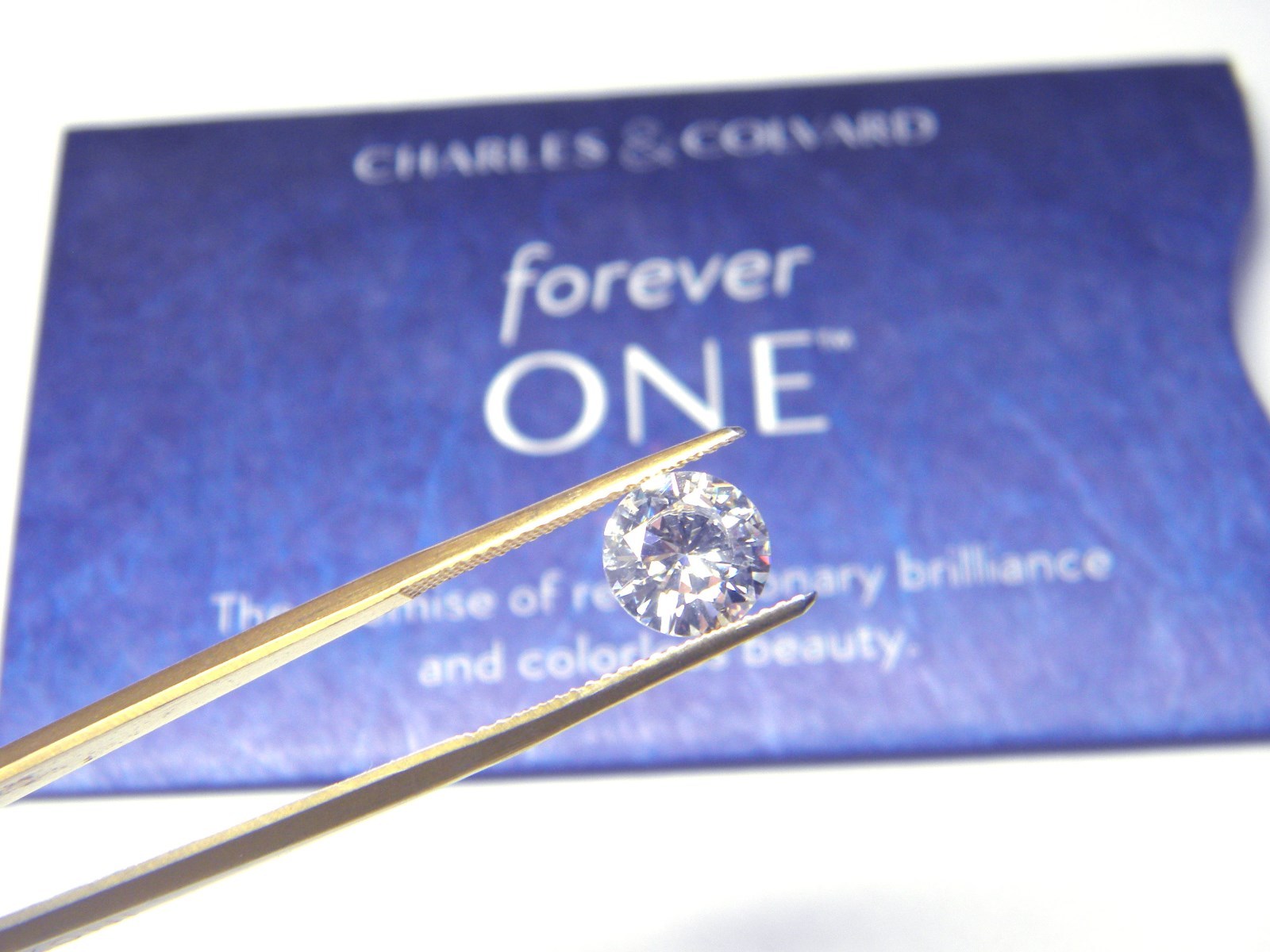 Forever One Moissanite 4mm Rnd 1/4 carat Loose Charles Colvard Colorless D E F