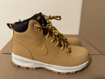 Nike Manoa Leather Men's Size 7.5 Boots Haystack/Velvet Brown 454350-700 New