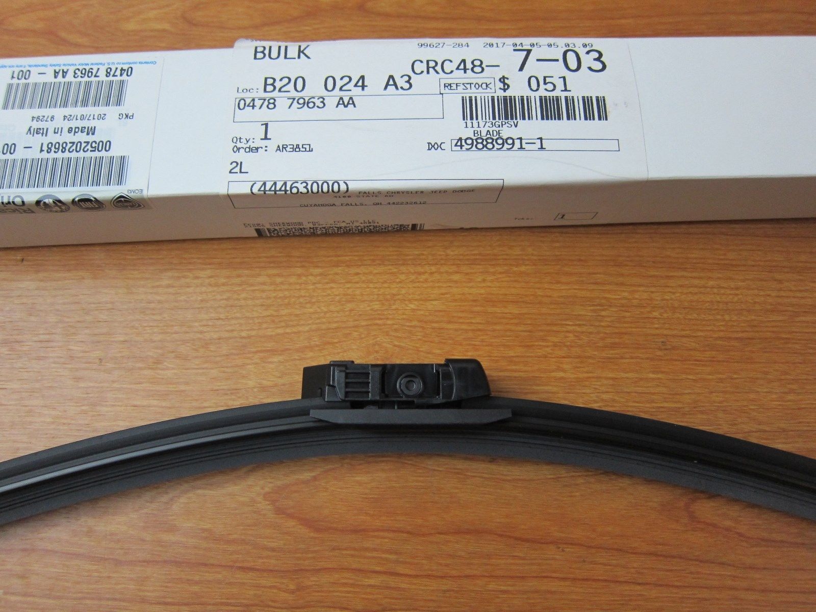 20152021 Jeep Renegade Front Driver & Passenger Side Wiper Blade Set