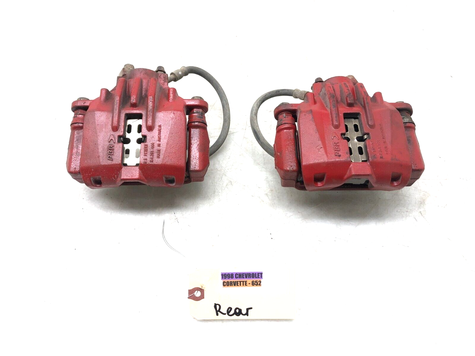 1997-2004 CORVETTE C5 REAR PBR BRAKE CALIPERS W/ PADS OEM