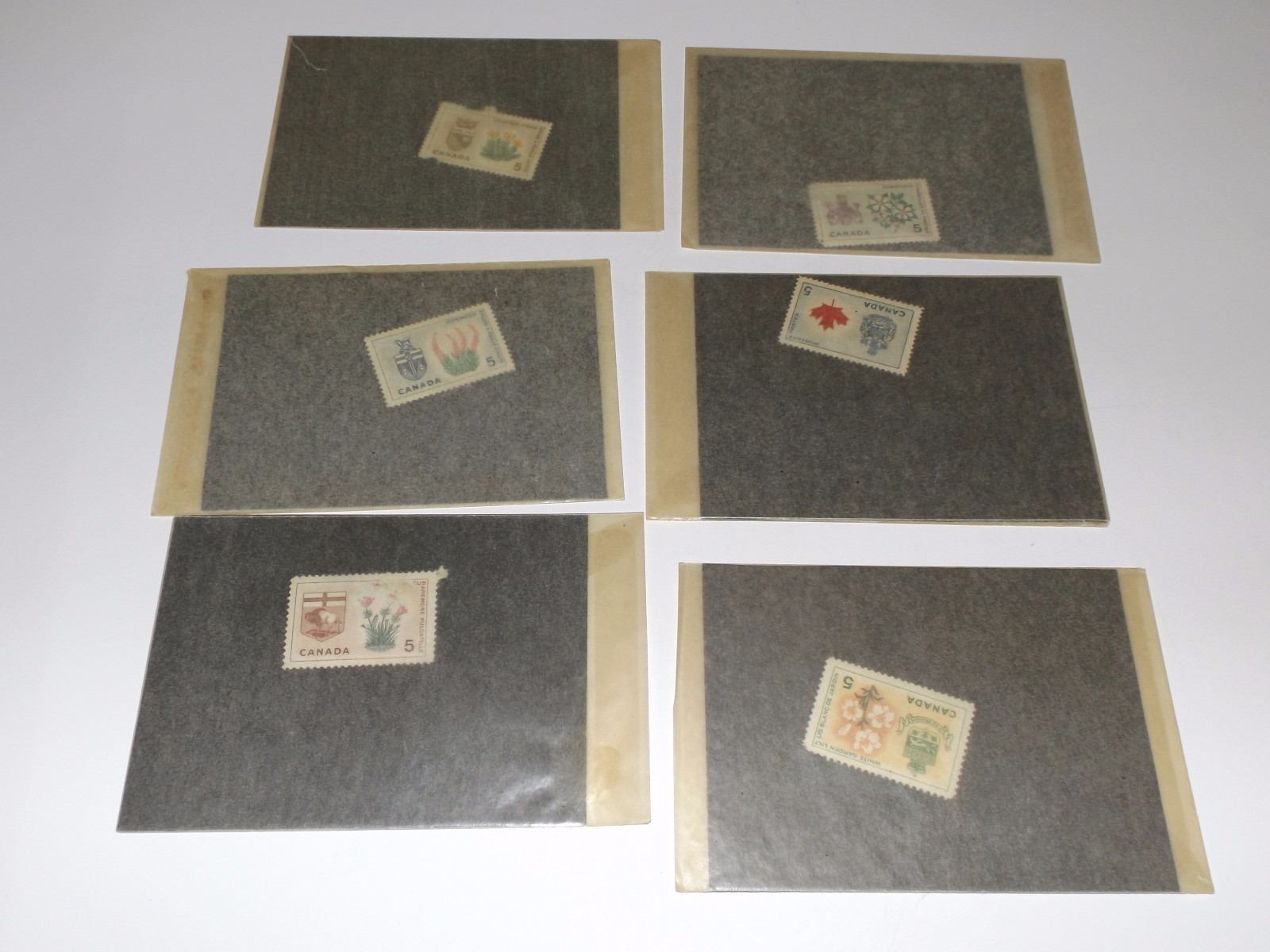 Lot of Vintage Stamps Canadian Canada Flowers