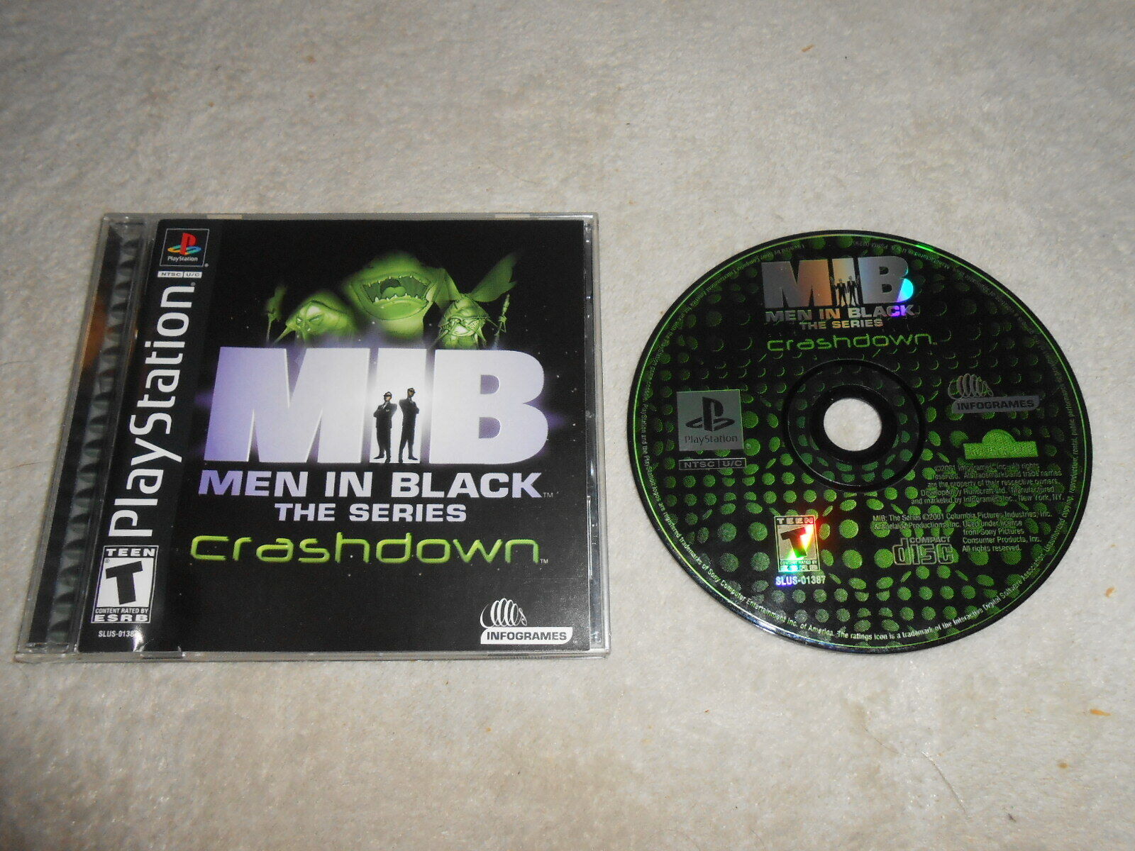 Playstation Game - PS1 - MEN IN BLACK THE SERIES - CRASHDOWN Playstation Game - PS1 - MEN IN BLACK THE SERIES - CRASHDOWN