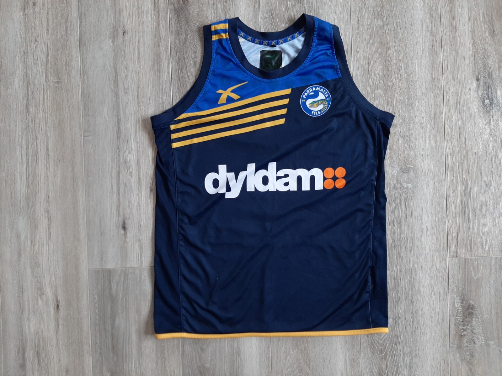 Parramatta Eels Rugby Union Shirt Sleeveless Training Jersey