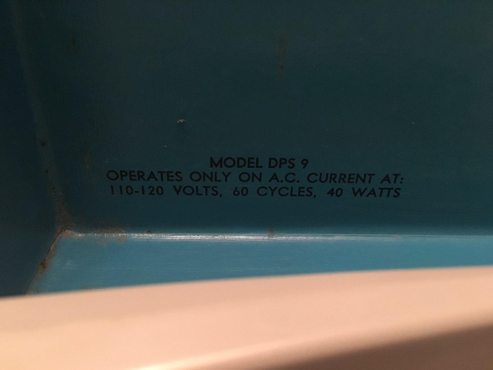 Vintage DECCA 3 Speed Portable Record Player Model DPS 9 #3