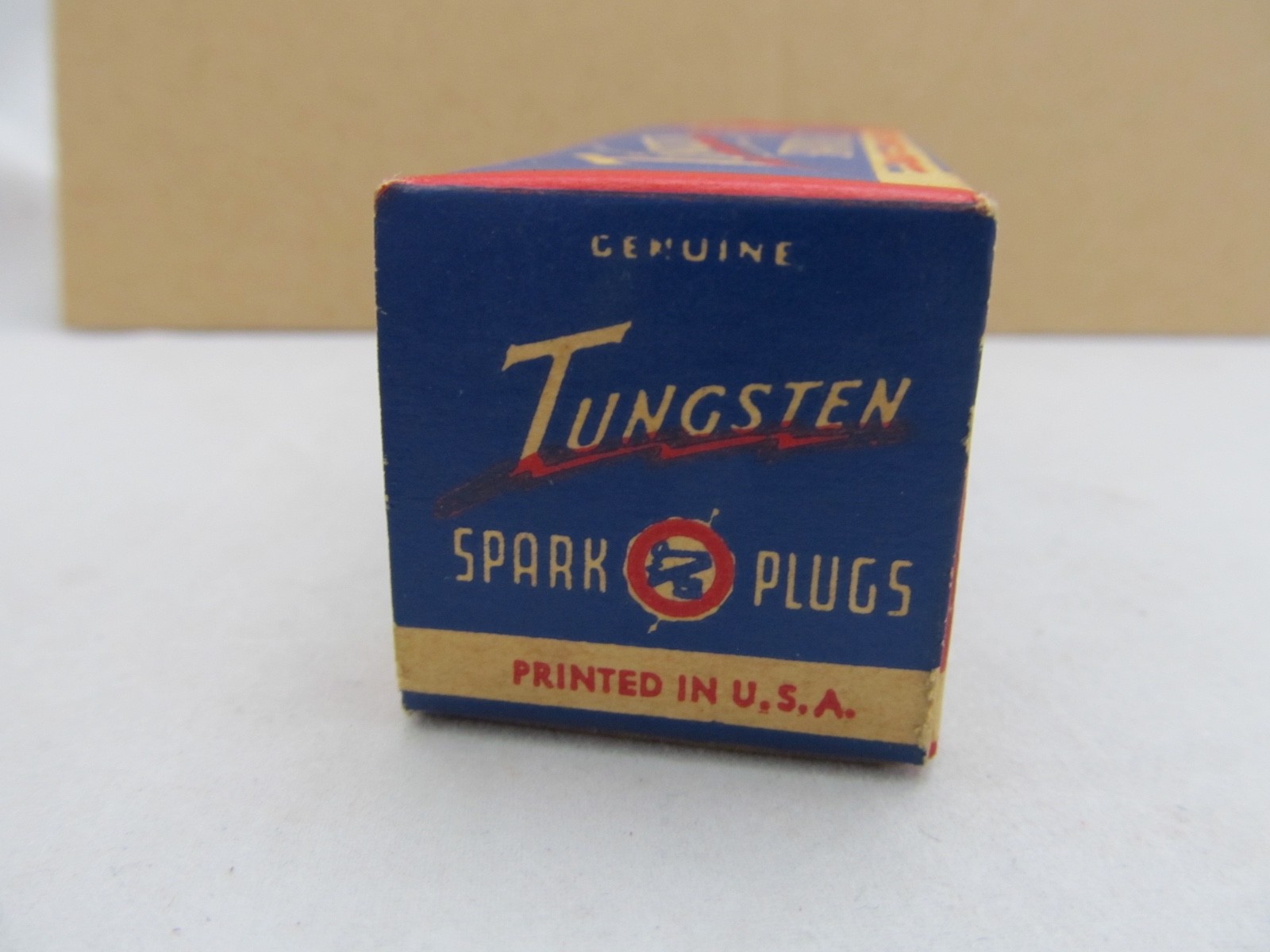 Tungsten Number 8 Spark Plug with original box - new old stock - near mint