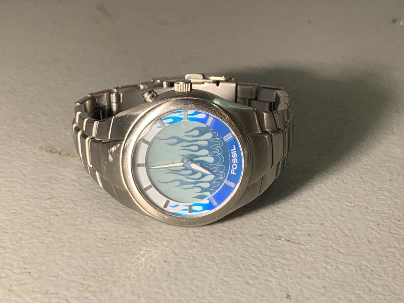 Fossil big tic blue fire watch y2k 鳴る 腕時計 Fossil big tic blue fire watch y2k 鳴る 腕時計