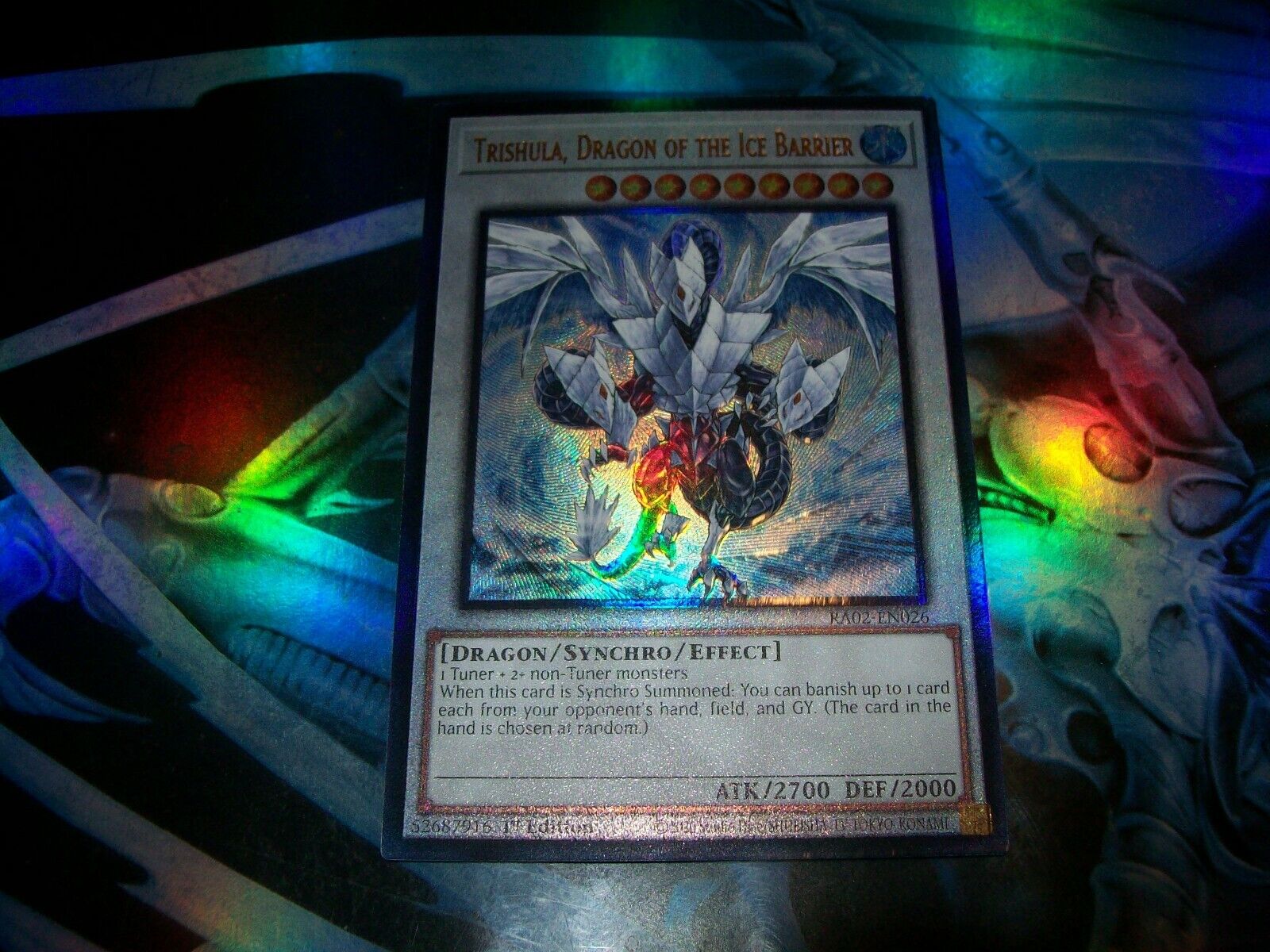 Trishula, Dragon of the Ice Barrier 1st Ed Prismatic Trishula, Dragon of the Ice Barrier 1st Ed Prismatic