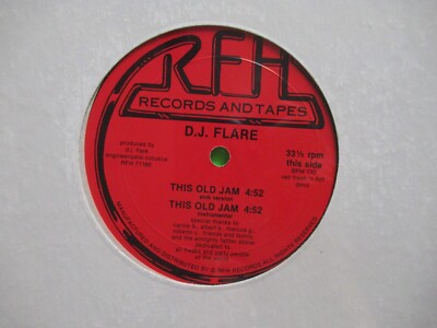 SEALED / DJ FLARE THIS OLD JAM 12'' SINGLE PRIVATE PRESS RARE ELCTRO